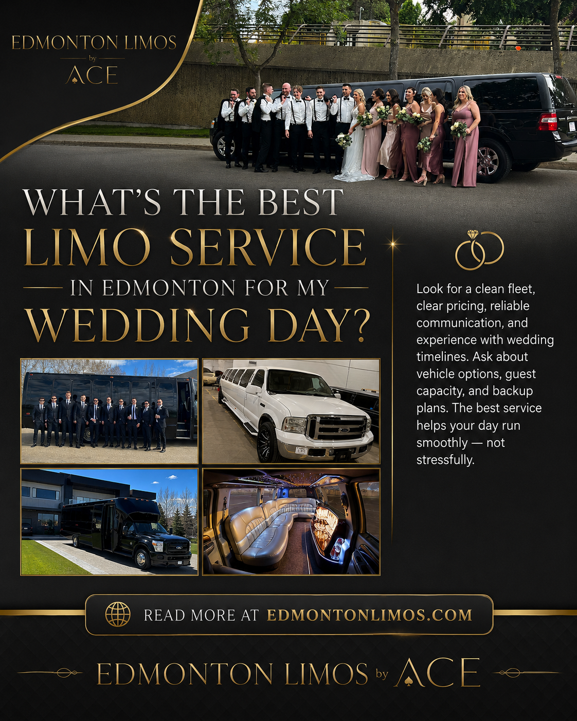 What’s the Best Limo Service in Edmonton for My Wedding Day?