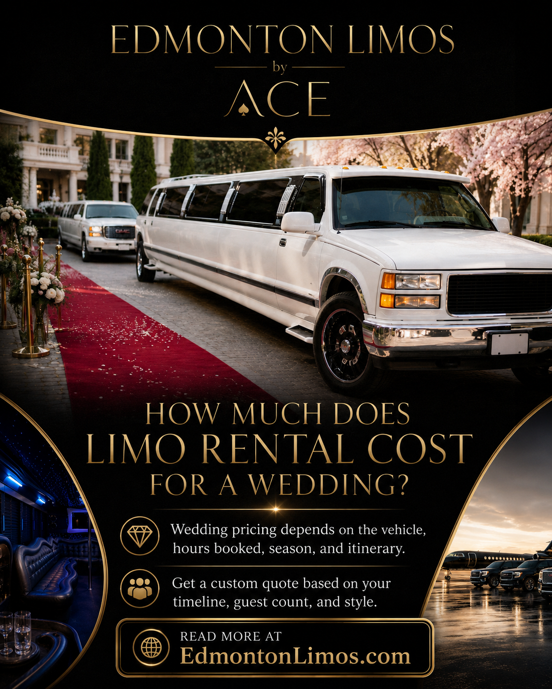 How Much Does Limo Rental Cost for a Wedding in Edmonton?